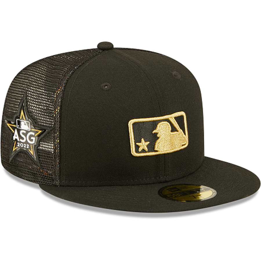 New Era MLB Batterman 2022 All Star Game Black Gold 59FIFTY Fitted Hat