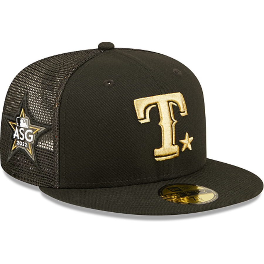 New Era  Texas Rangers 2022 All-Star Game Black/Gold 59FIFTY Fitted Hat