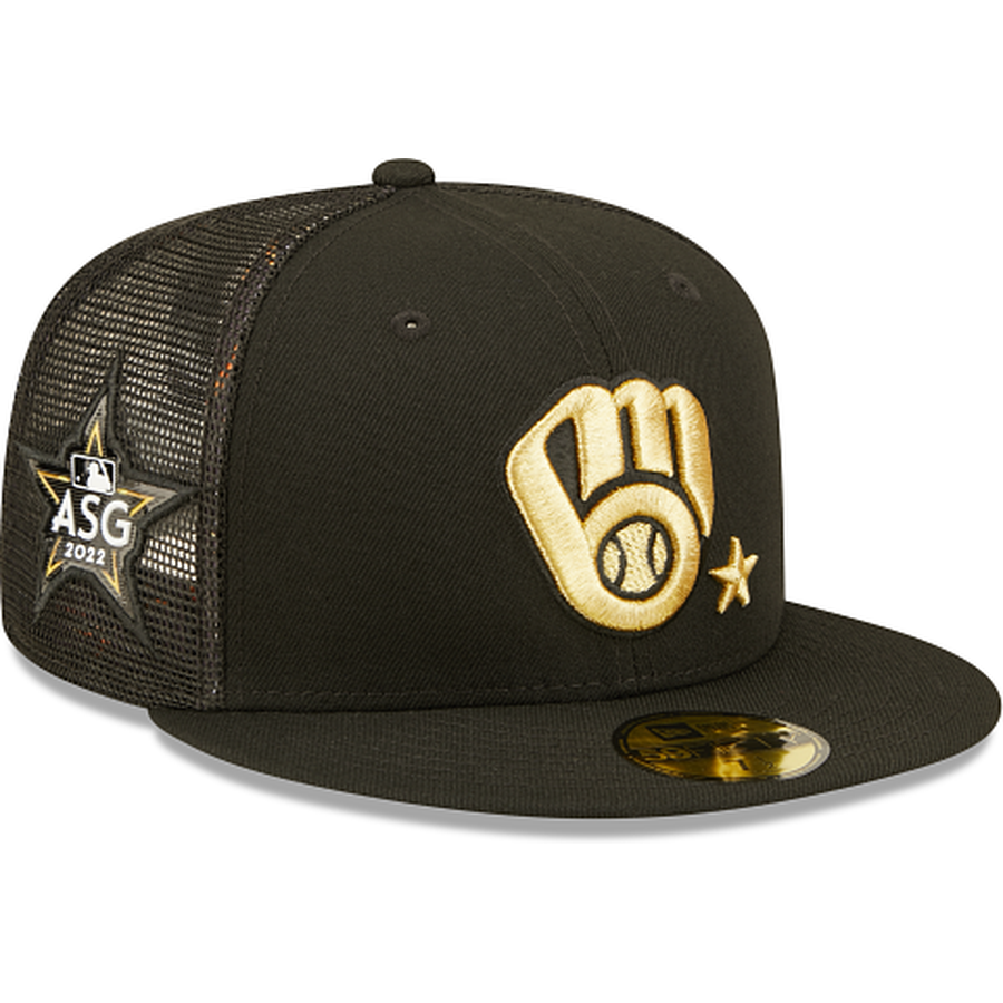 New Era  Milwaukee Brewers 2022 All-Star Game Black/Gold 59FIFTY Fitted Hat