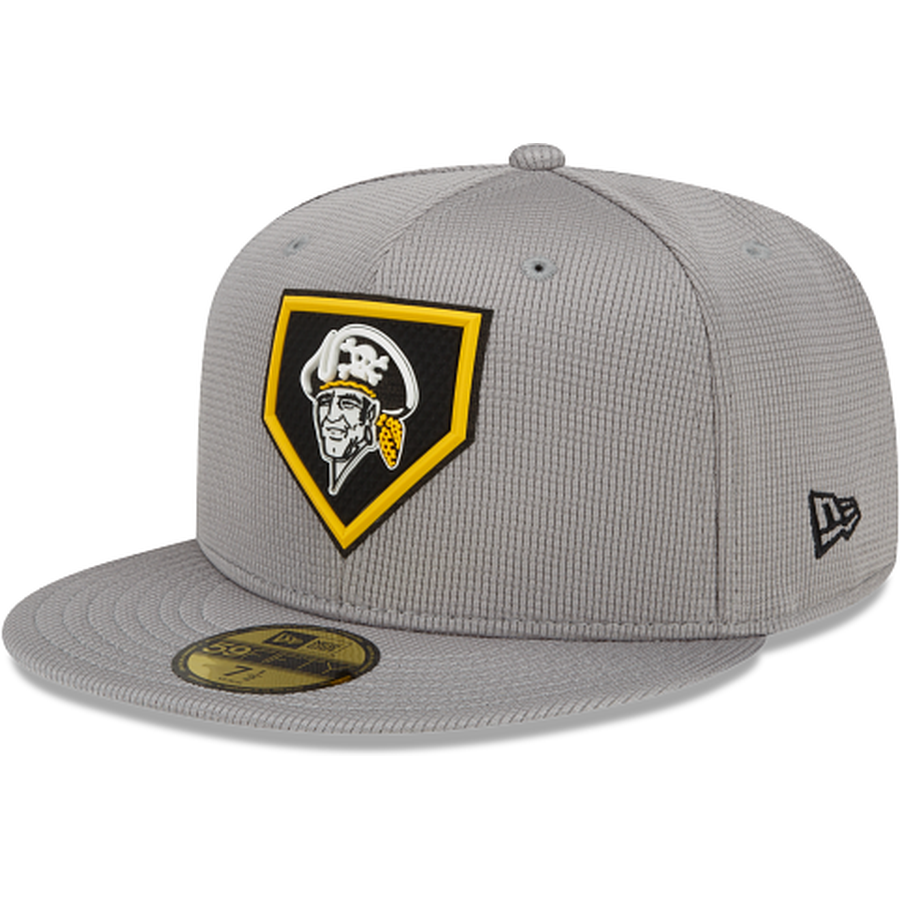 New Era Pittsburgh Pirates Gray Clubhouse 2022 59FIFTY Fitted Hat