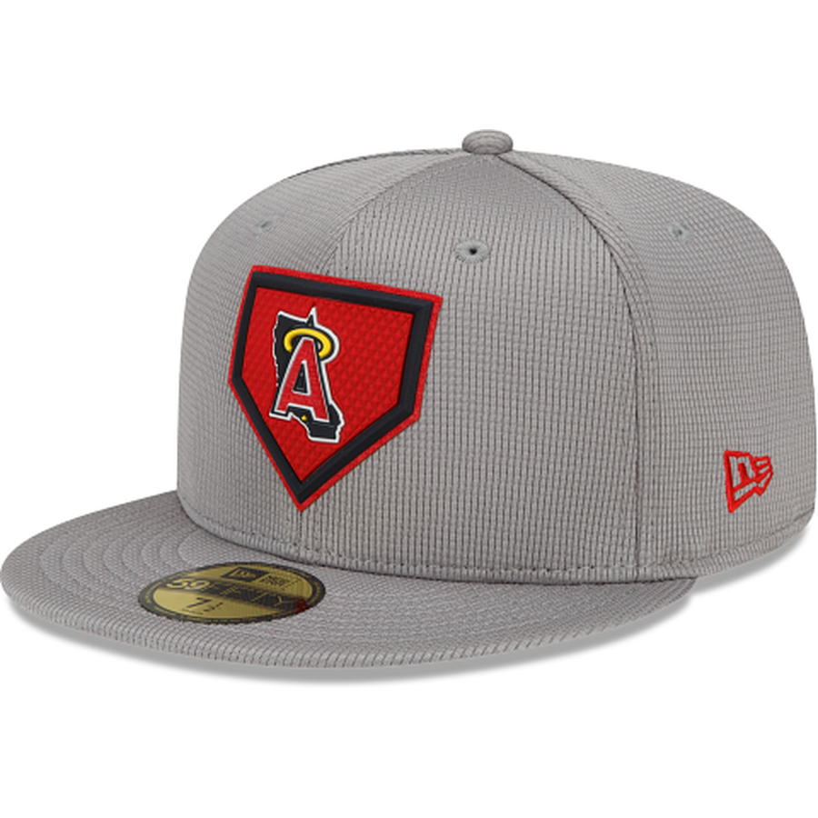 New Era Los Angeles Angels Gray Clubhouse 2022 59FIFTY Fitted Hat