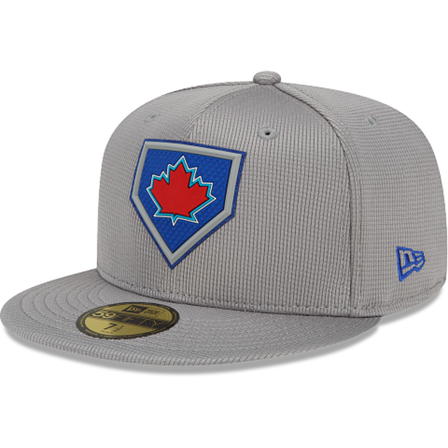 New Era Toronto Blue Jays Gray Clubhouse 2022 59FIFTY Fitted Hat