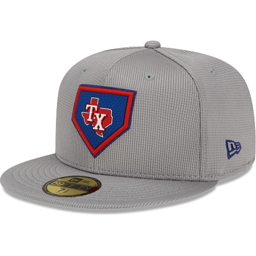 New Era Texas Rangers Gray Clubhouse 2022 59FIFTY Fitted Hat