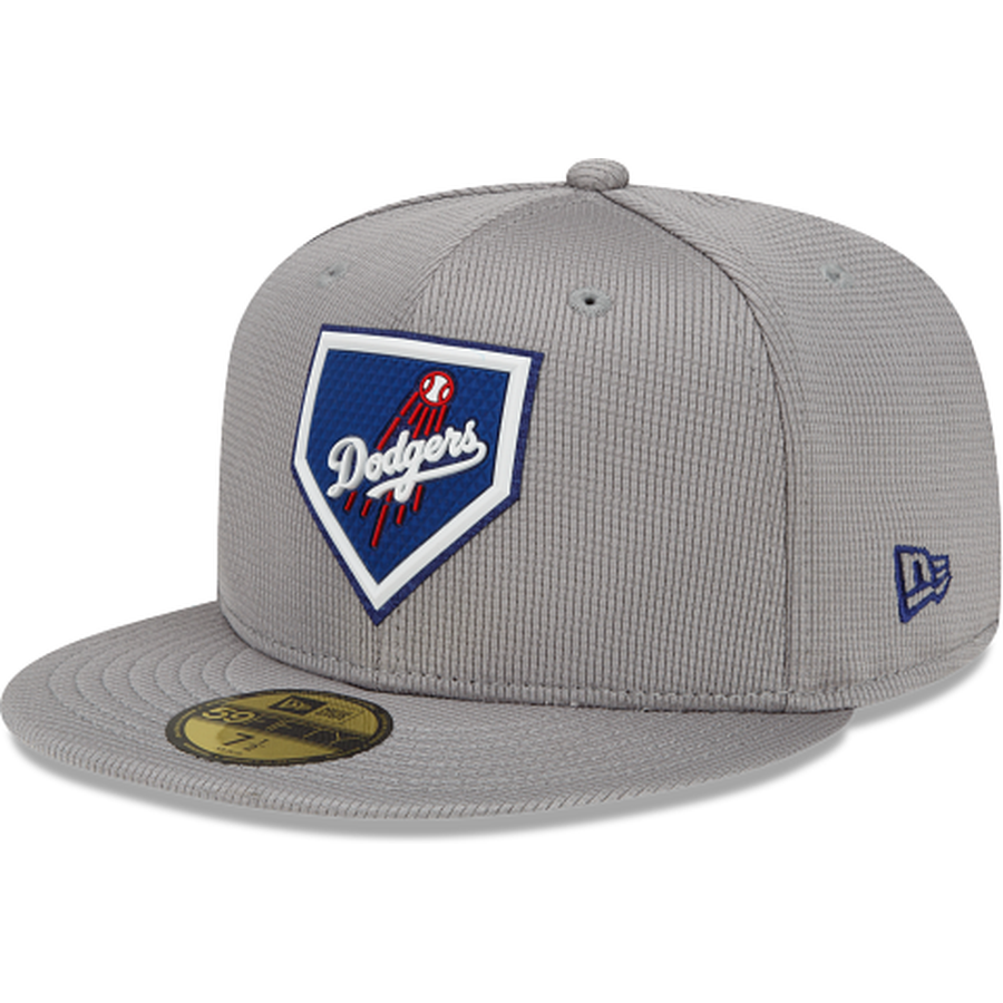New Era Los Angeles Dodgers Gray Clubhouse 2022 59FIFTY Fitted Hat