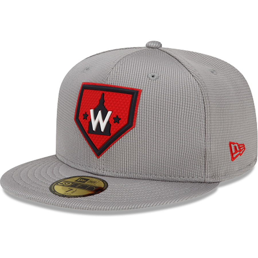 New Era Washington Nationals Gray Clubhouse 2022 59FIFTY Fitted Hat