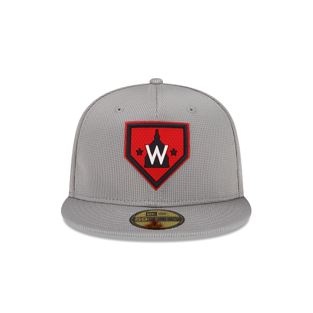 New Era Washington Nationals Gray Clubhouse 2022 59FIFTY Fitted Hat