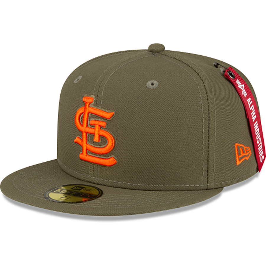 New Era Alpha Industries X St. Louis Cardinals Green 59FIFTY Fitted Hat