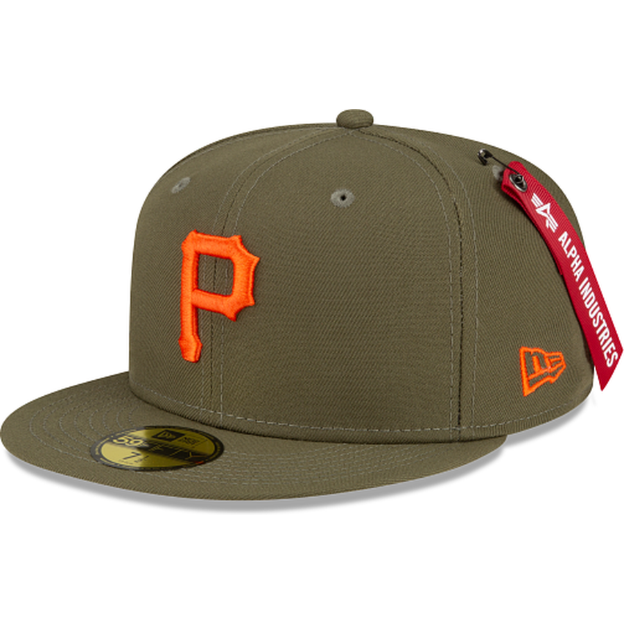 New Era Alpha Industries X Pittsburgh Pirates Green 59FIFTY Fitted Hat