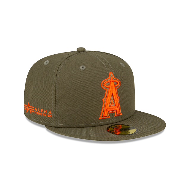 New Era Alpha Industries X Los Angeles Angels Green 59FIFTY Fitted Hat