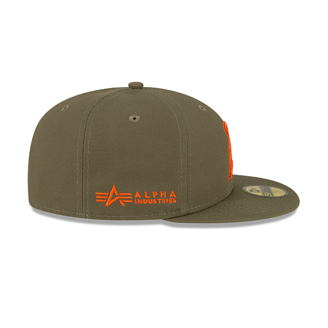 New Era Alpha Industries X Los Angeles Angels Green 59FIFTY Fitted Hat