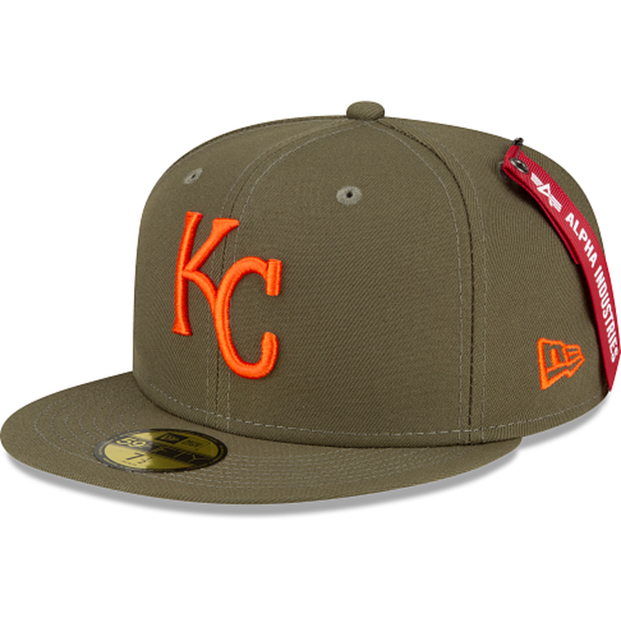 New Era Alpha Industries X Kansas City Royals Green 59FIFTY Fitted Hat