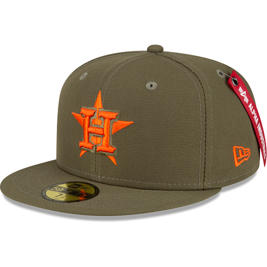 New Era Alpha Industries X Houston Astros Green 59FIFTY Fitted Hat