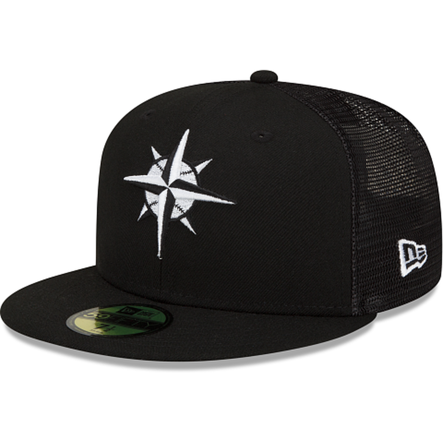 New Era Seattle Mariners 2023 Batting Practice Black 59FIFTY Fitted Hat