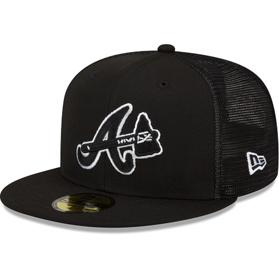 New Era Atlanta Braves 2023 Batting Practice Black 59FIFTY Fitted Hat