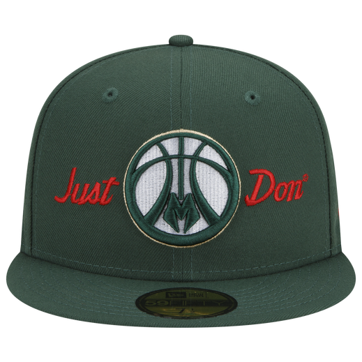 New Era x Just Don Milwaukee Bucks Dark Green 59FIFTY Fitted Hat
