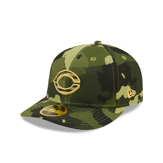 New Era  Cincinnati Reds 2022 Armed Forces Day Low Profile 59FIFTY Fitted Hat
