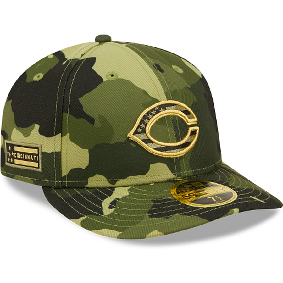 New Era  Cincinnati Reds 2022 Armed Forces Day Low Profile 59FIFTY Fitted Hat