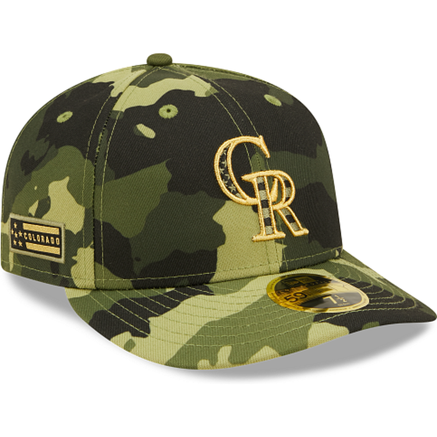 New Era  Colorado Rockies 2022 Armed Forces Day Low Profile 59FIFTY Fitted Hat
