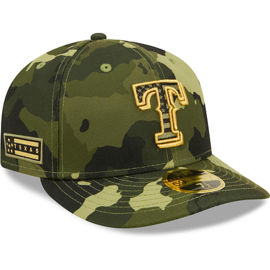 New Era  Texas Rangers 2022 Armed Forces Day Low Profile 59FIFTY Fitted Hat