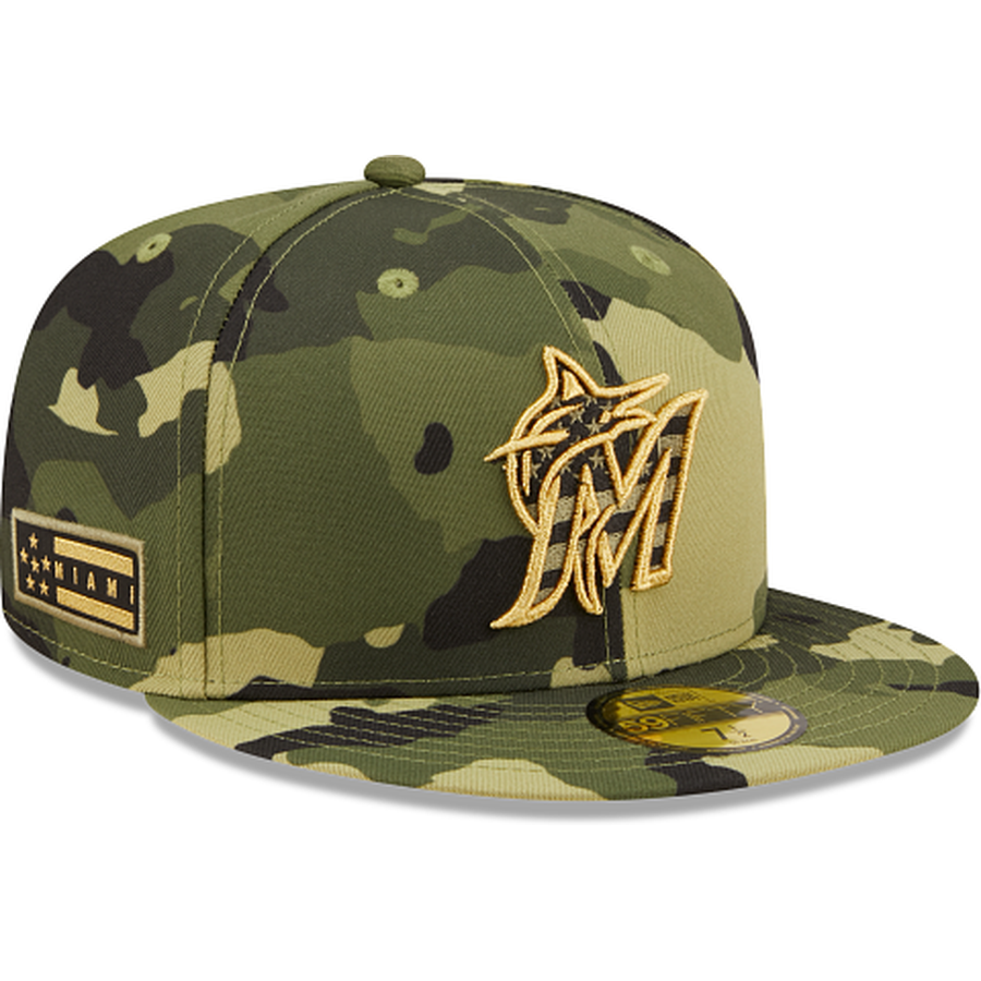 New Era  Miami Marlins 2022 Armed Forces Day 59FIFTY Fitted Hat