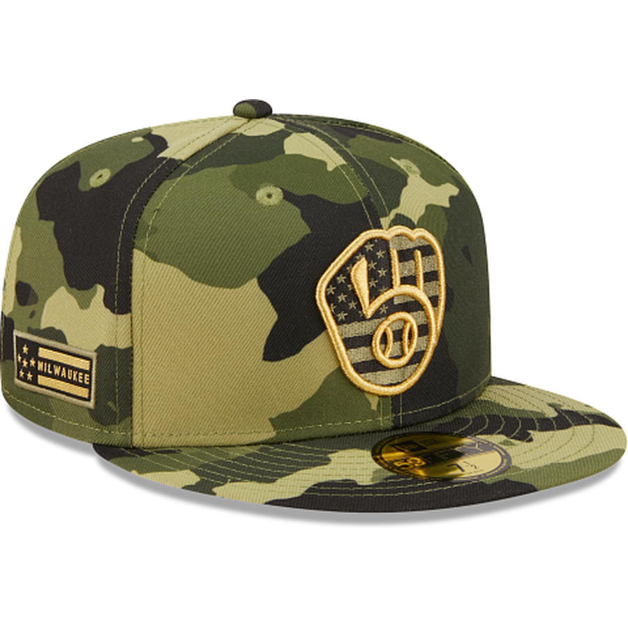 New Era  Milwaukee Brewers 2022 Armed Forces Day 59FIFTY Fitted Hat