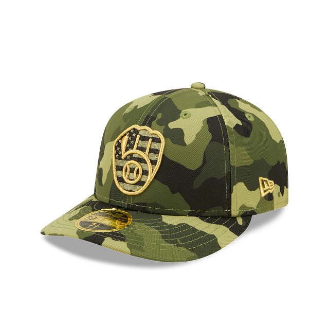New Era  Milwaukee Brewers 2022 Armed Forces Day Low Profile 59FIFTY Fitted Hat