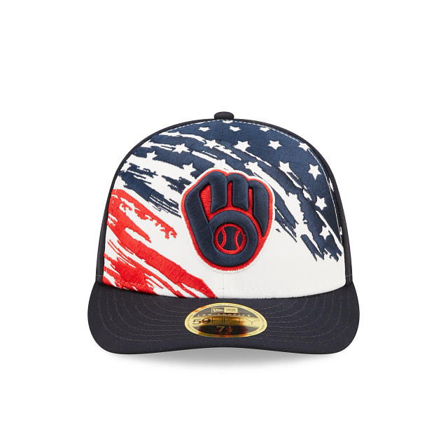 New Era  Milwaukee Brewers Independence Day 2022 Low Profile 59FIFTY Fitted Hat