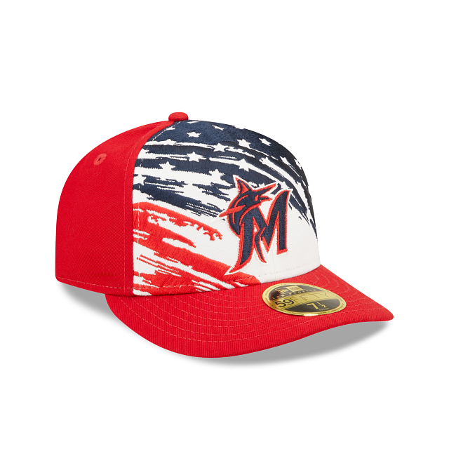 New Era  Miami Marlins Independence Day 2022 Low Profile 59FIFTY Fitted Hat