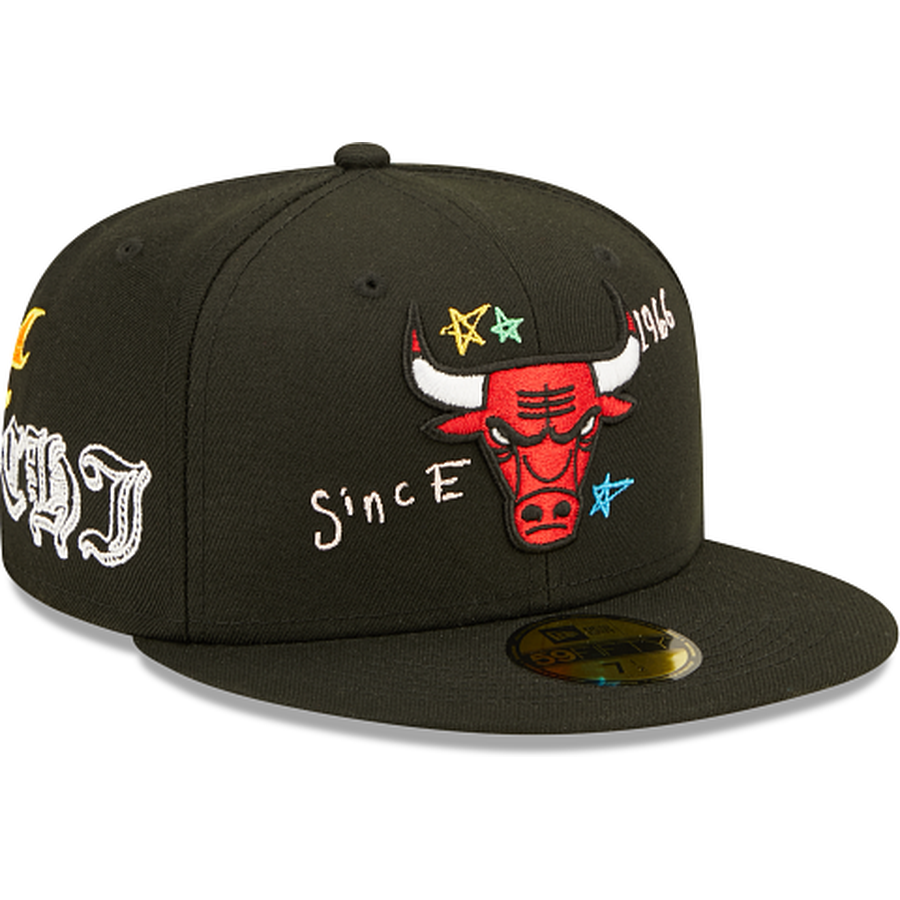 New Era  Chicago Bulls Scribble Collection 2022 59FIFTY Fitted Hat