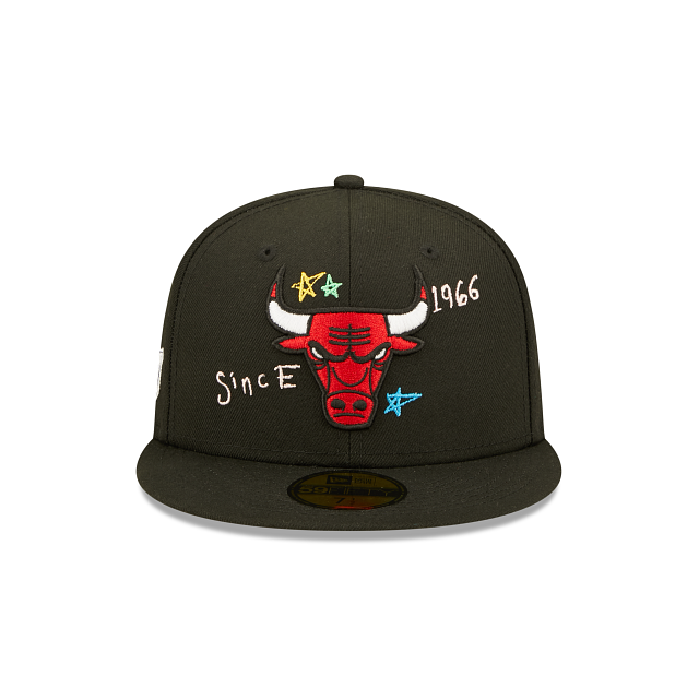 Chicago Bulls Mitchell & Ness x Lids Team Era Pinwheel Stripe Snapback Hat  - Red