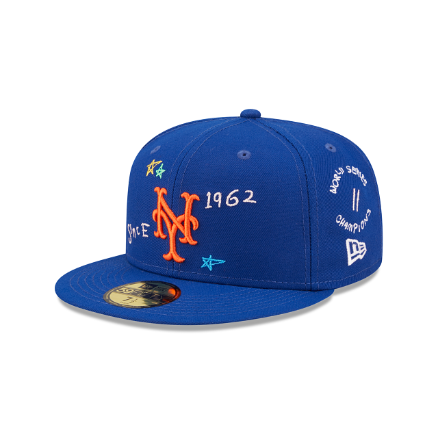 New Era  New York Mets Scribble Collection 2022 59FIFTY Fitted Hat