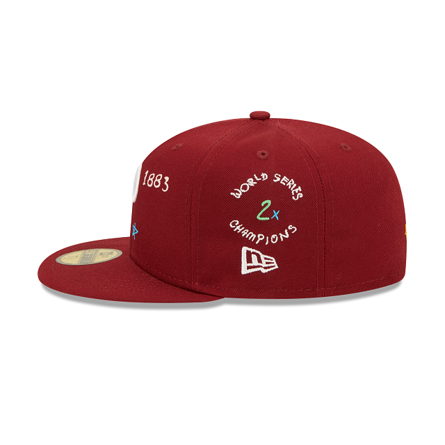 New Era  Philadelphia Phillies Scribble Collection 2022 59FIFTY Fitted Hat
