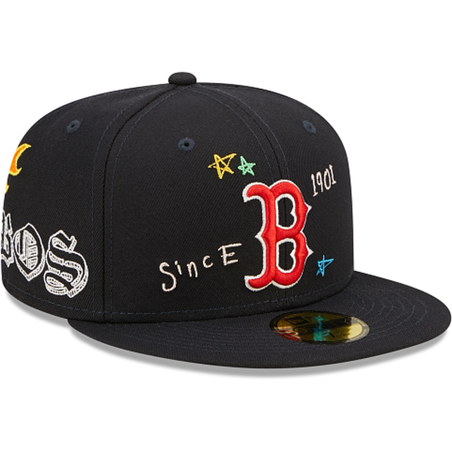 New Era  Boston Red Sox Scribble Collection 2022 59FIFTY Fitted Hat