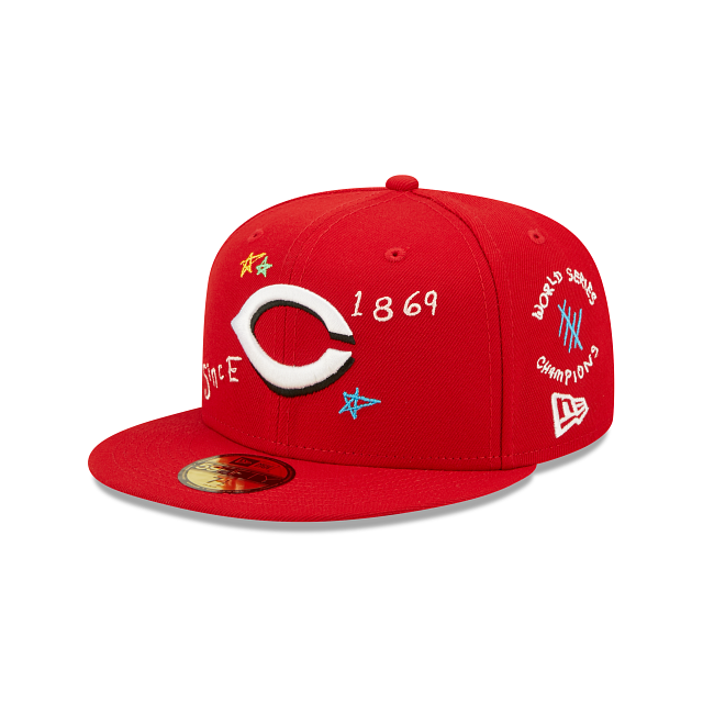 New Era  Cincinnati Reds Scribble Collection 2022 59FIFTY Fitted Hat