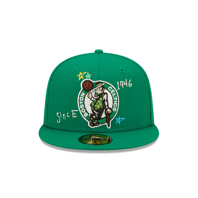 New Era  Boston Celtics Scribble Collection 2022 59FIFTY Fitted Hat