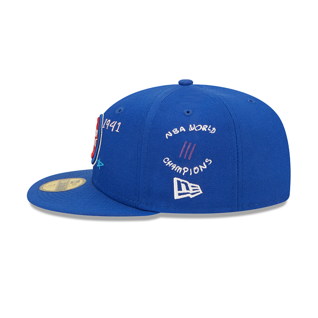 New Era  Detroit Pistons Scribble Collection 2022 59FIFTY Fitted Hat