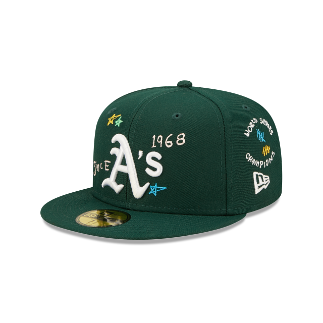 New Era  Oakland Athletics Scribble Collection 2022 59FIFTY Fitted Hat