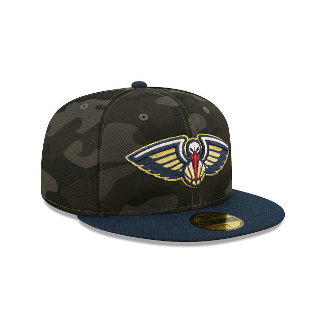 New Era New Orleans Pelicans Lifestyle Camo 59FIFTY Fitted Hat