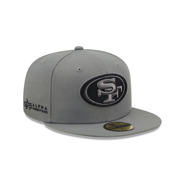 New Era Alpha Industries X San Francisco 49ers Gray 2022 59FIFTY Fitted Hat