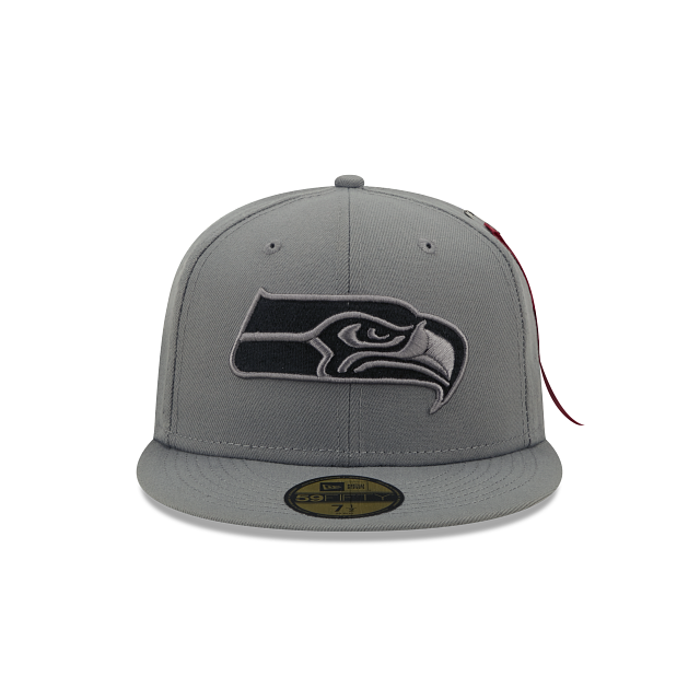 New Era Alpha Industries X Seattle Seahawks Gray 2022 59FIFTY Fitted Hat