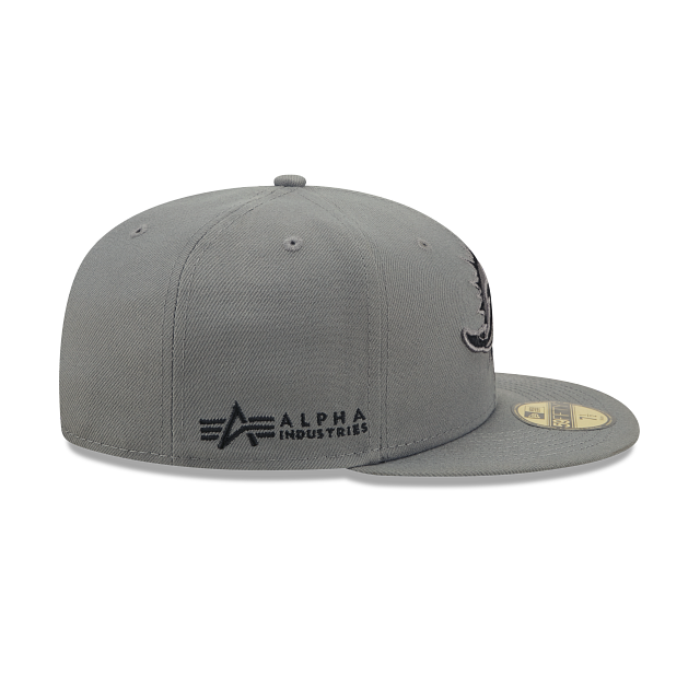 New Era Alpha Industries X Miami Dolphins Gray 2022 59FIFTY Fitted Hat