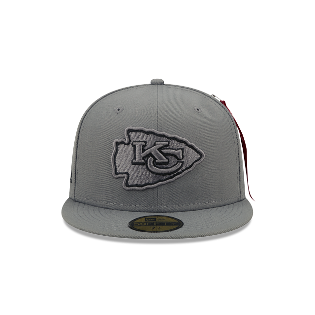New Era Alpha Industries X Kansas City Chiefs Gray 2022 59FIFTY Fitted Hat