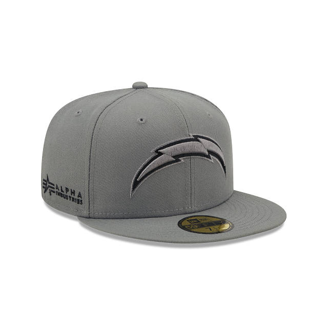 New Era Alpha Industries X Los Angeles Chargers Gray 2022 59FIFTY Fitted Hat