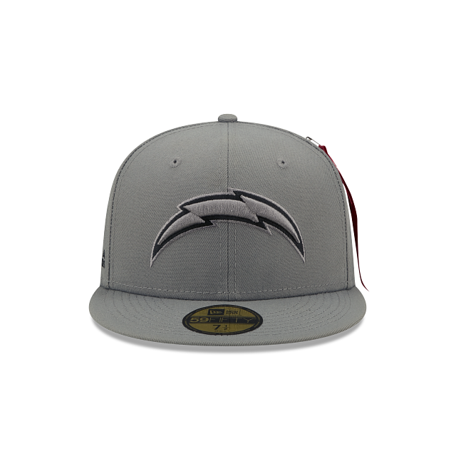 New Era Alpha Industries X Los Angeles Chargers Gray 2022 59FIFTY Fitted Hat