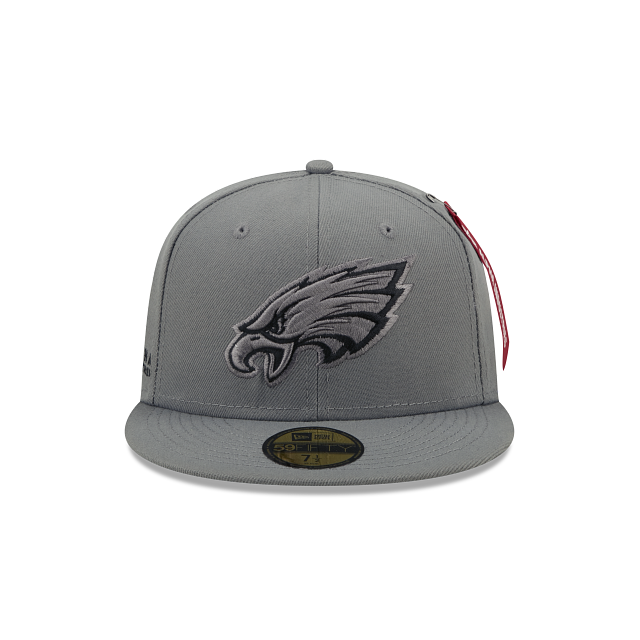New Era Alpha Industries X Philadelphia Eagles Gray 2022 59FIFTY Fitted Hat