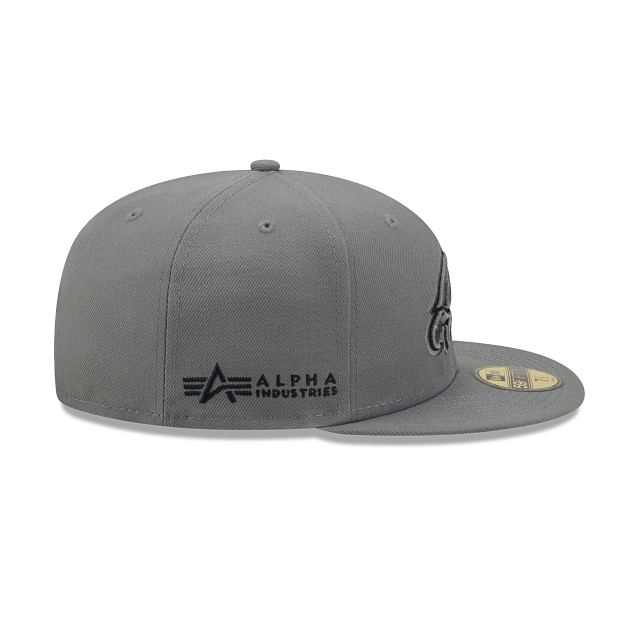 New Era Alpha Industries X Philadelphia Eagles Gray 2022 59FIFTY Fitted Hat