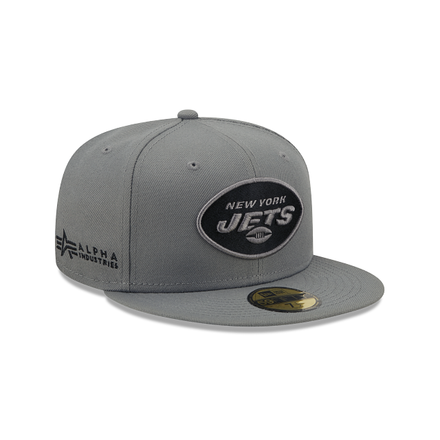 New Era Alpha Industries X New York Jets Gray 2022 59FIFTY Fitted Hat