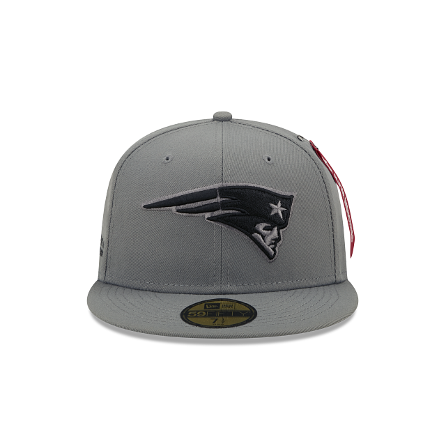 New Era Alpha Industries X New England Patriots Gray 2022 59FIFTY Fitted Hat
