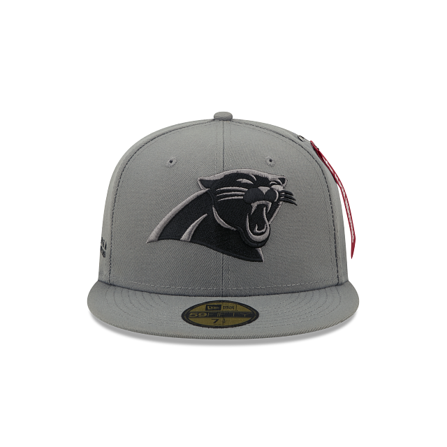 New Era Alpha Industries X Carolina Panthers Gray 2022 59FIFTY Fitted Hat