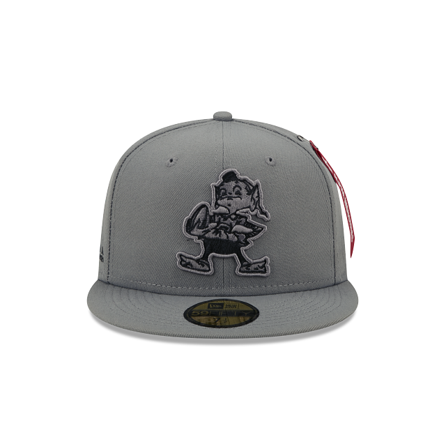 New Era Alpha Industries X Cleveland Browns Gray 2022 59FIFTY Fitted Hat